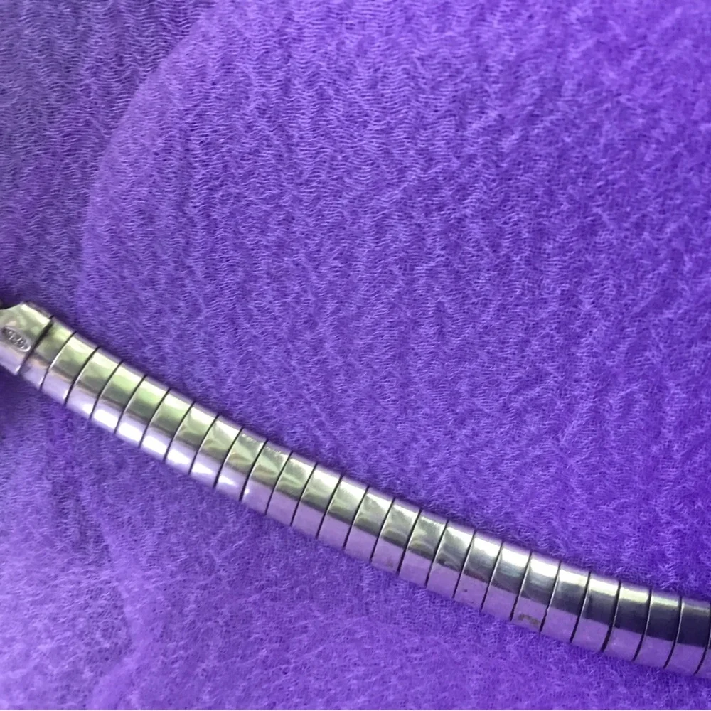 Vintage 925 Sterling Silver Necklace Italy Vtg - Picture 8 of 15